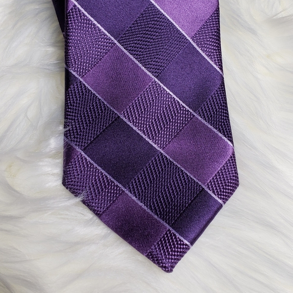Michael Kors Purple Silk Neck Tie